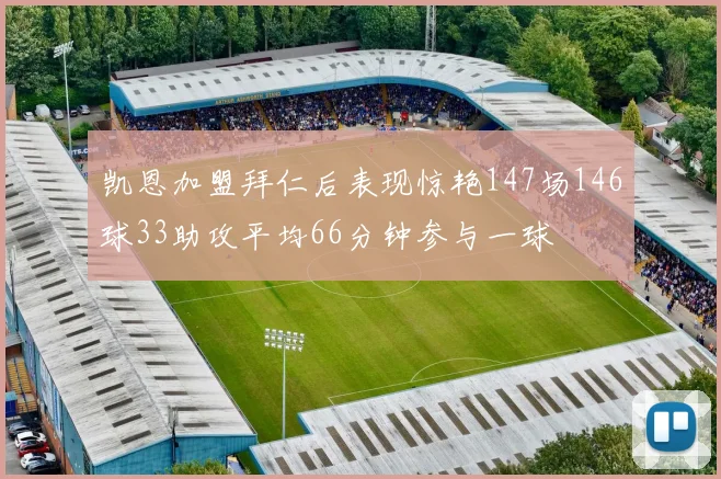 凯恩加盟拜仁后表现惊艳147场146球33助攻平均66分钟参与一球